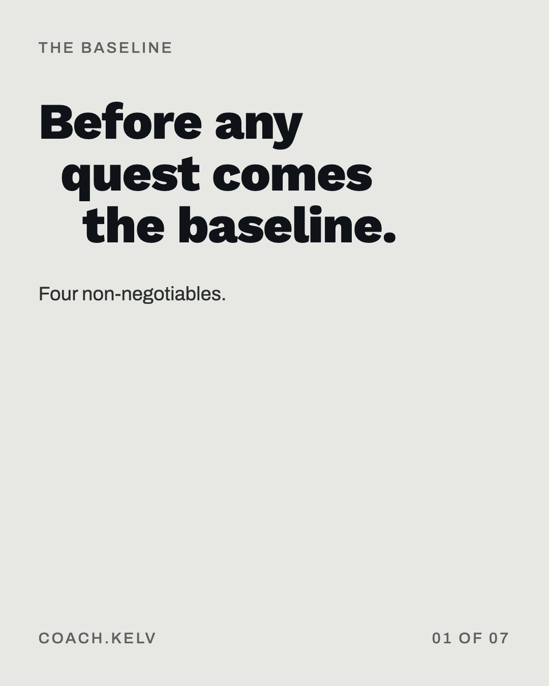 The baseline, slide 1