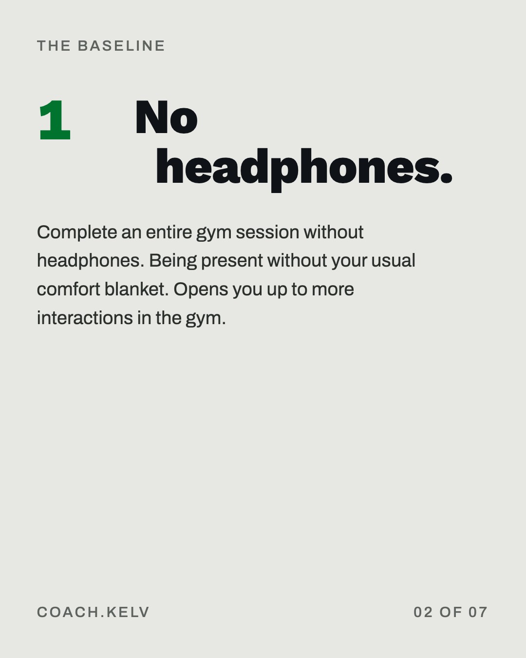 The baseline, slide 2