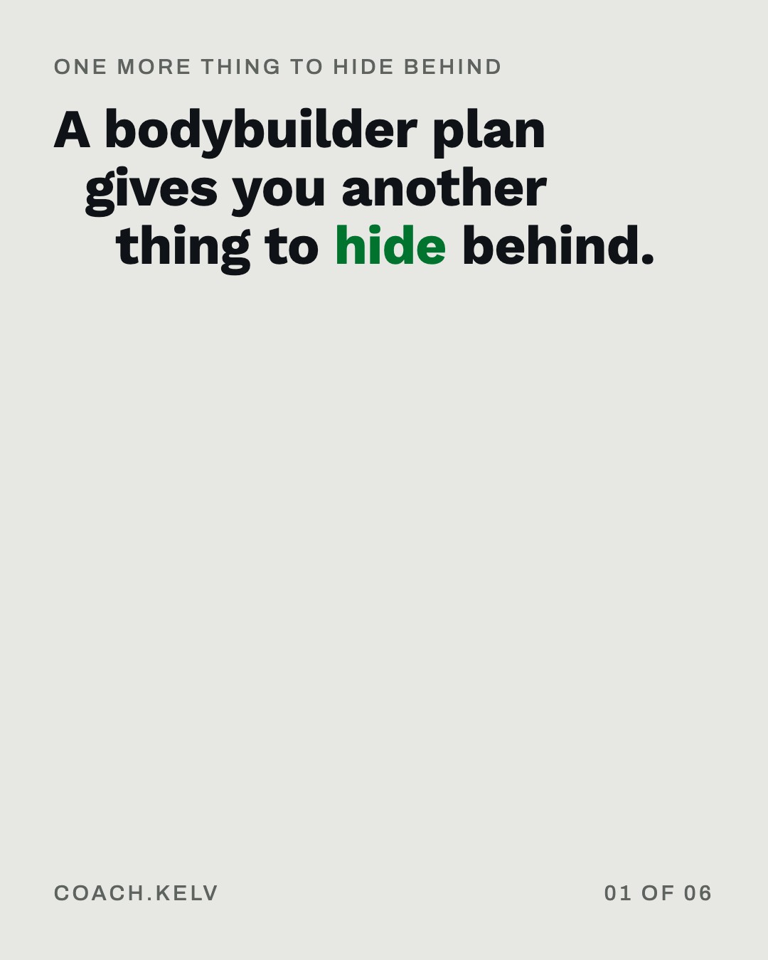 One more thing to hide behind, slide 1