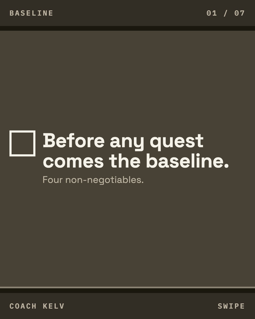 The baseline, slide 1
