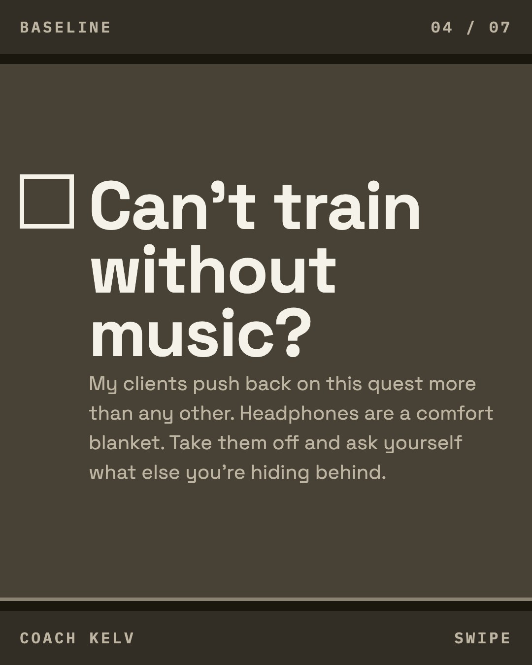 The baseline, slide 4