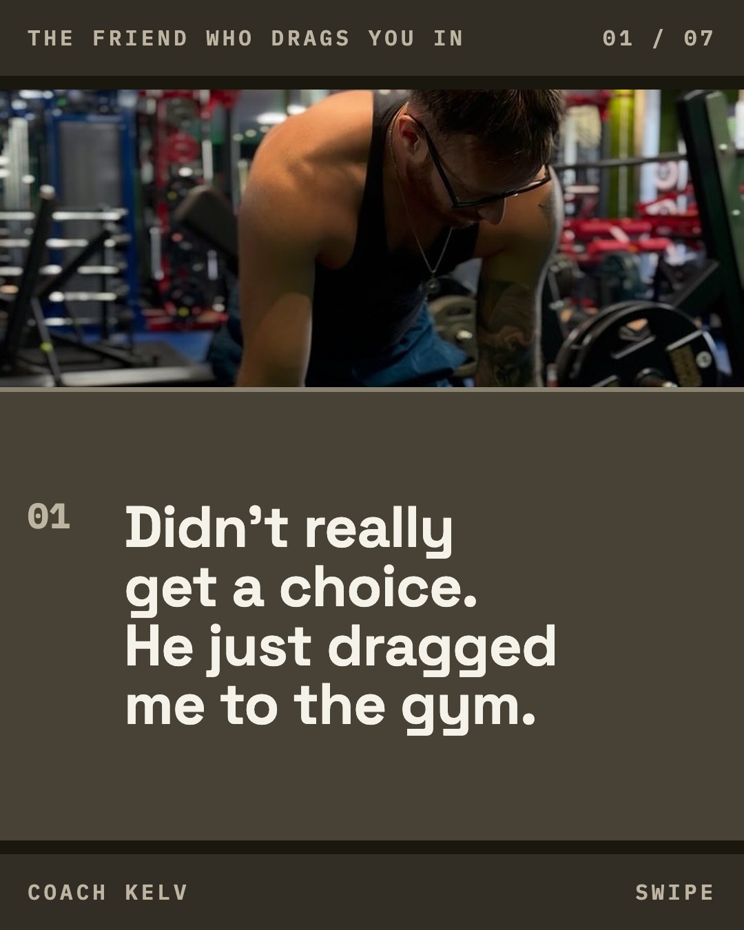 The friend who drags you in, slide 1