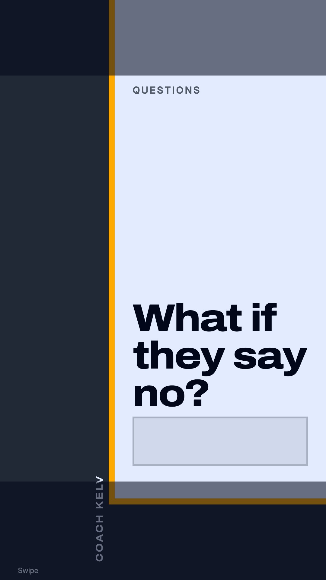 The story frame set, direction C, Question or poll, sticker in place